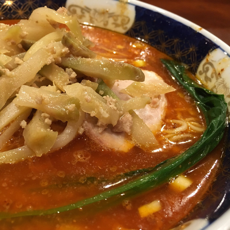 搾菜担々麺(支那麺はしご 入船店)