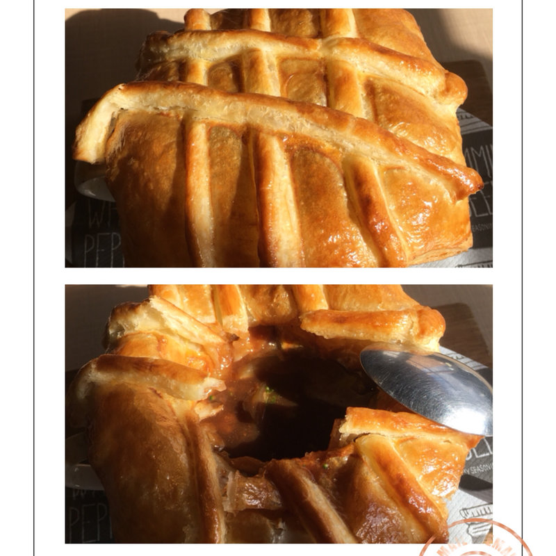 オーブン仕立てのビーフシチューポットパイ(IROHA'sカフェ(イロハズ))