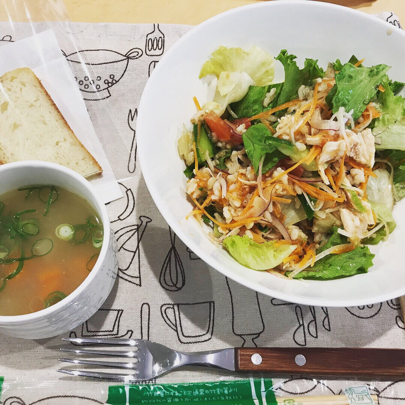 ローストチキンサラダセット(サラダカフェ HIRATA)