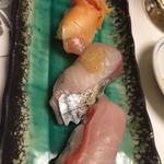 赤貝、金目鯛、シマアジ