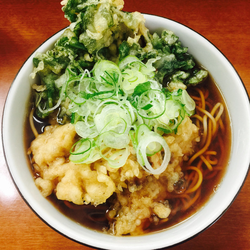 春菊天・ちくわ天そば(うさぎや)