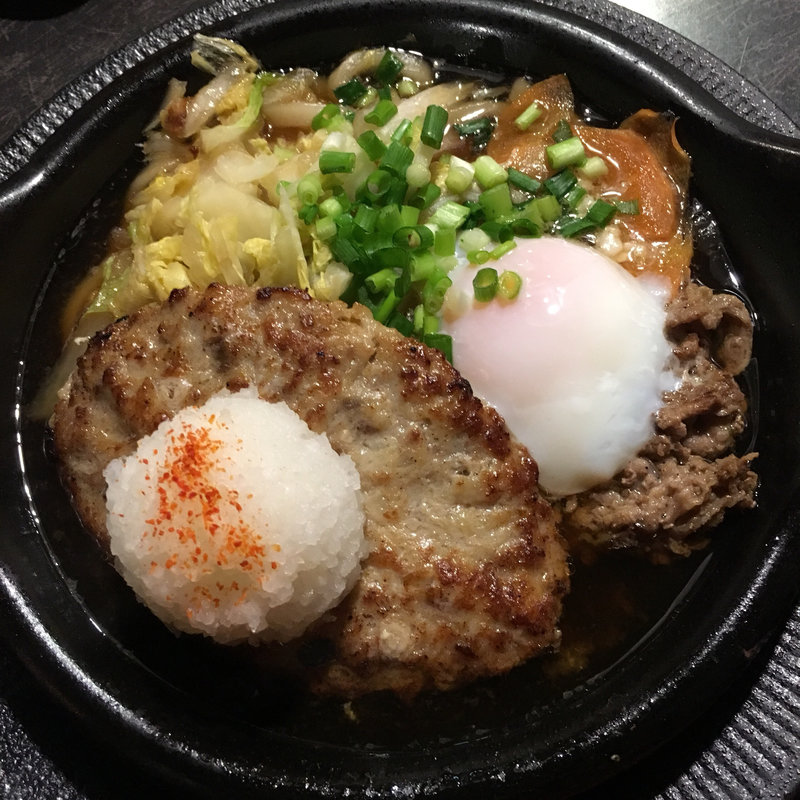 牛鍋風 鬼おろしバーグ(びっくりドンキー 神戸ハーバーランド店)