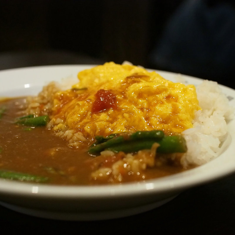 トマトアスパラカレー スクランブルエッグ添え(カレーハウスCoCo壱番屋 尼崎錦橋店)
