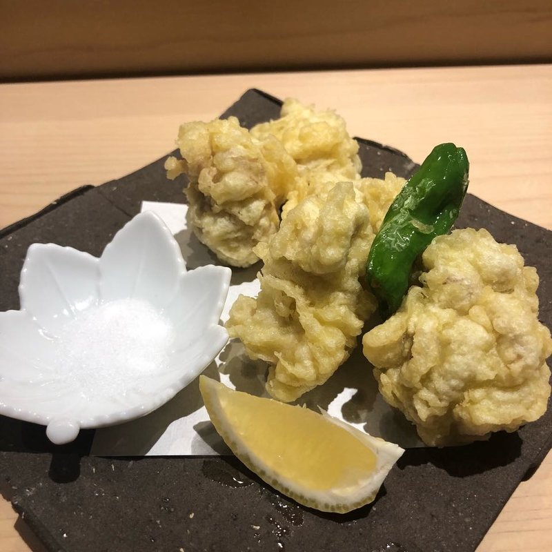 たら白子天婦羅(食彩酒粋へいぞう )