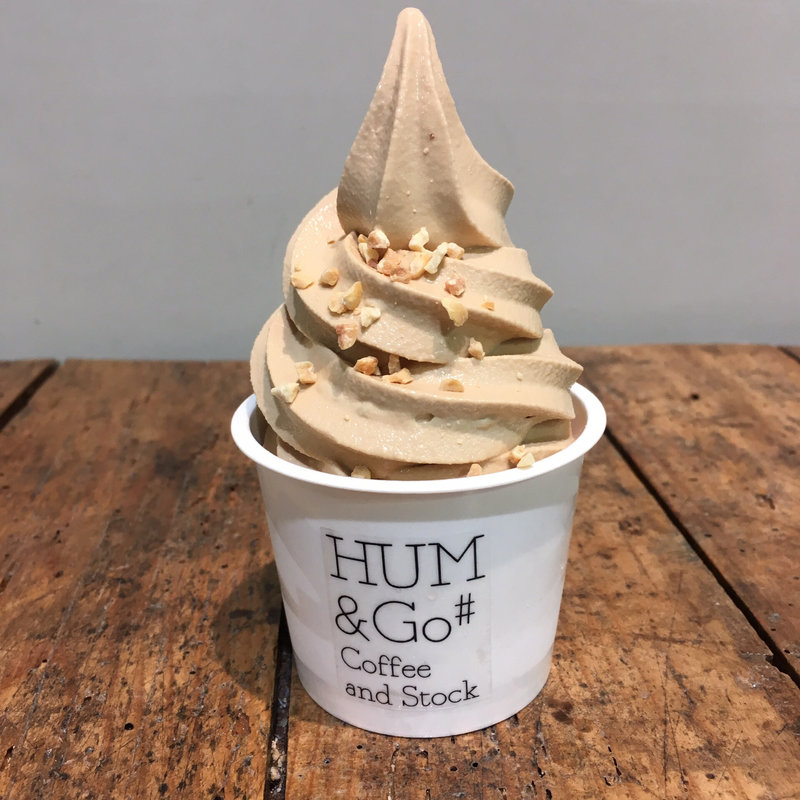 ピーナッツソフトクリーム(ハム&ゴー コーヒーアンドストック 香林坊アトリオ店)