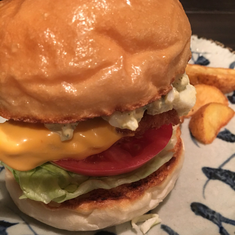 フィッシュバーガー(cafe らるご)