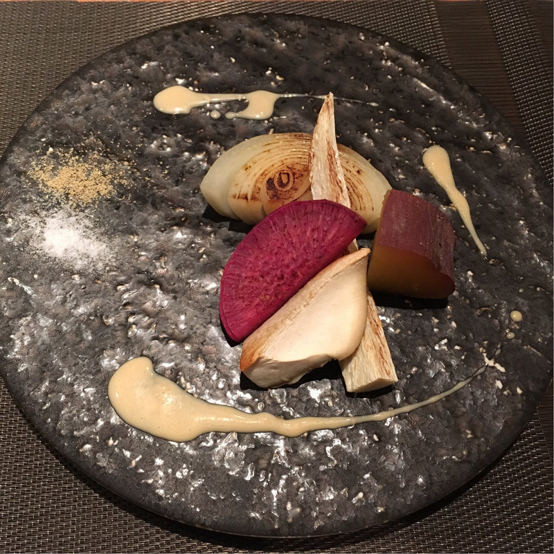 玉ねぎ、かぶ(神楽坂　鉄板焼 中むら （なかむら）)