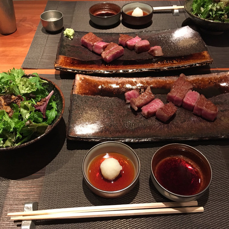 サーロインステーキ(神楽坂　鉄板焼 中むら （なかむら）)