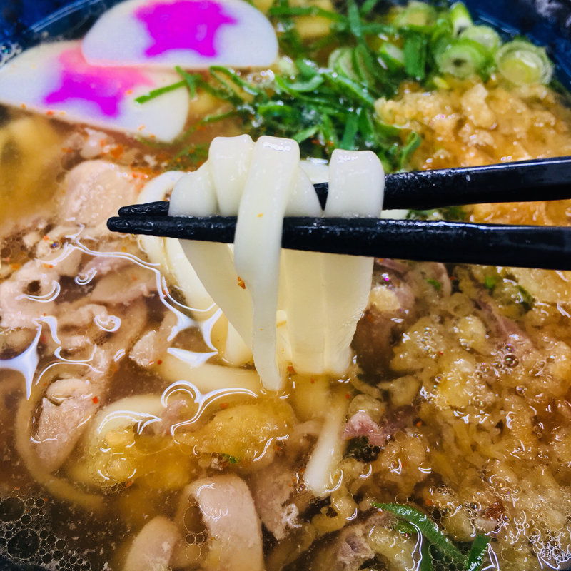 かしわうどん・そば・細麺(資さんうどん 志免町店)