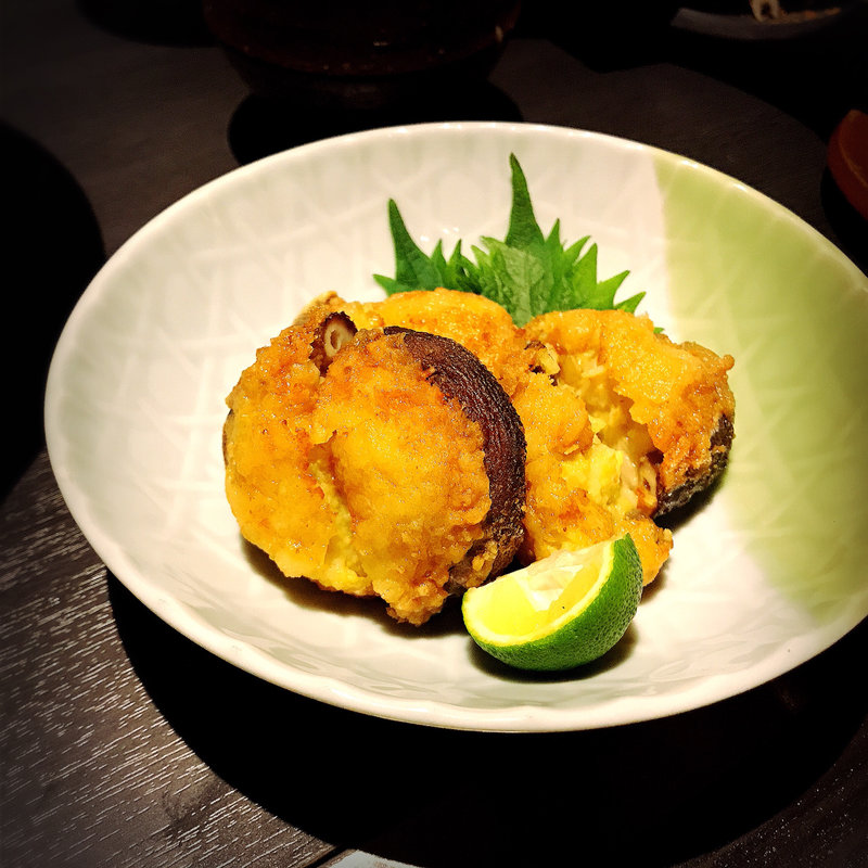 伊勢海老しんじょうと椎茸の出会わせ(伊勢海老 眞か（SHINKA）)