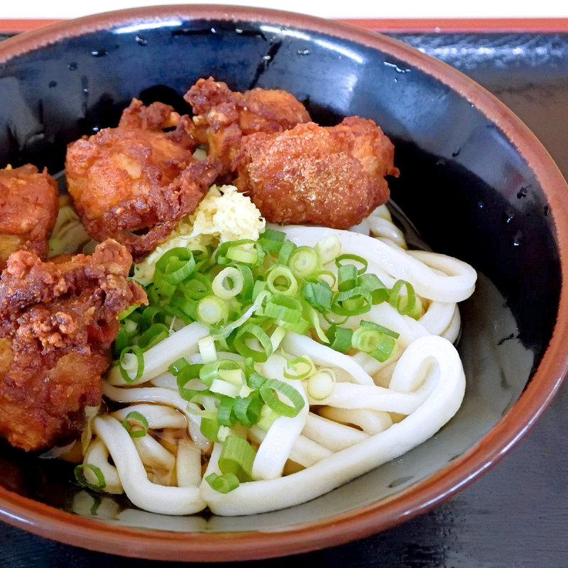 ぶっかけ冷+からあげ(たちばな屋 （たちばなや）)