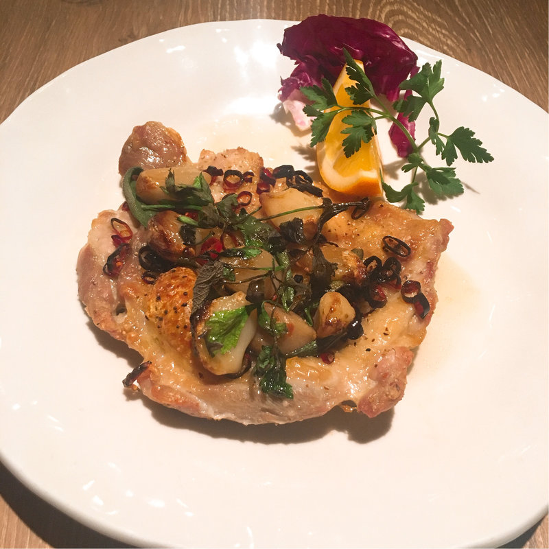 上州鶏のディアボラ風(クチーナ・プリマベーラ)