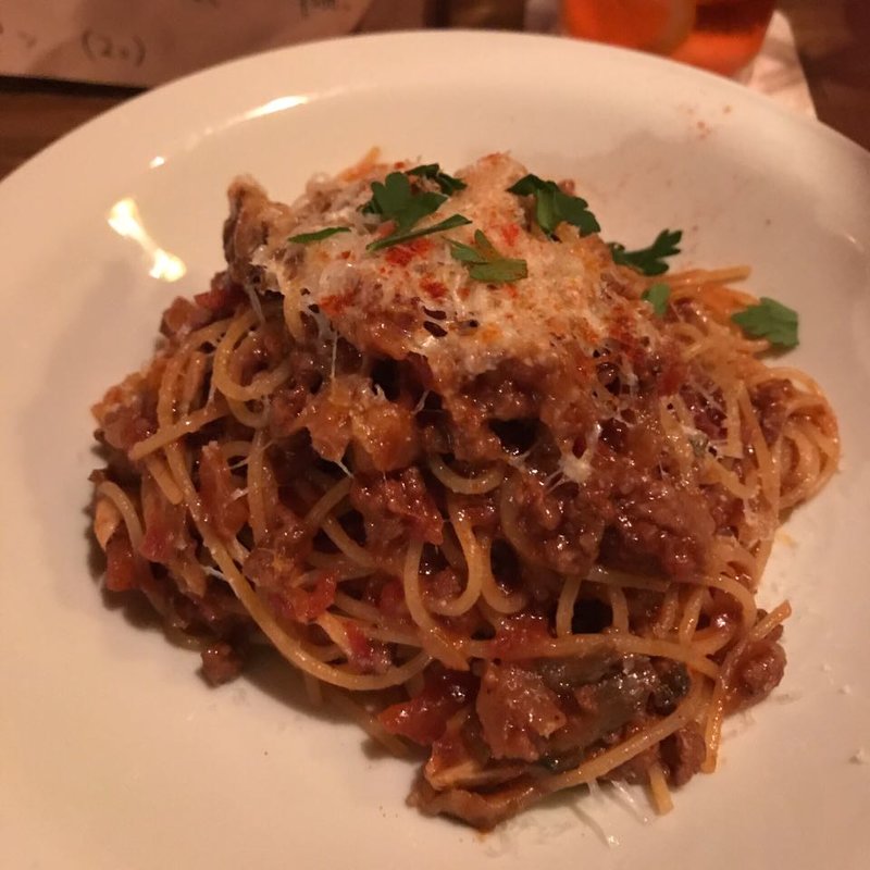 株マイタケのボロネーゼ (天神橋パスタホール)