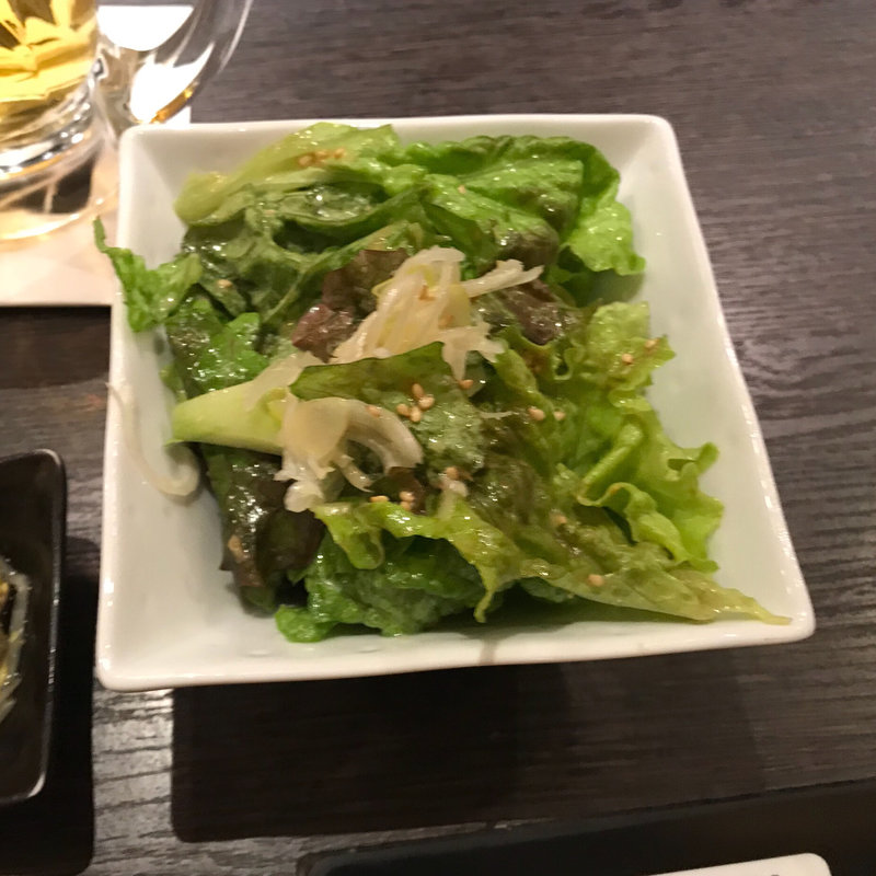 旬のサラダ(焼肉 銀座コバウ 特別室)