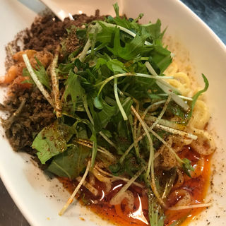 つゆ無し担担麺(四川担担麺 阿吽 浅草)