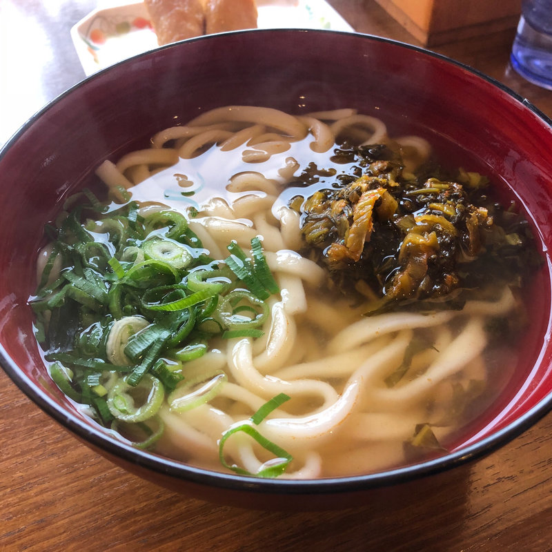 辛子高菜うどん(小麦冶 箱崎本店)