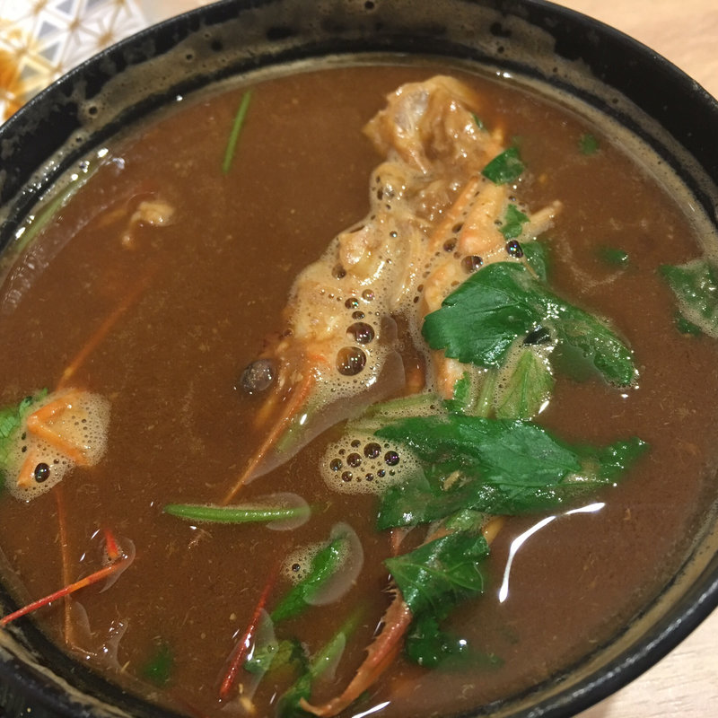 甘エビ赤出汁(回転寿司新竹 ベイタワー店（弁天町）)