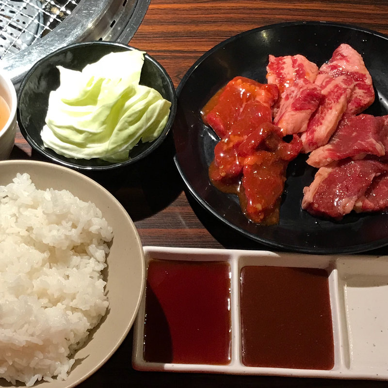 赤身定食(焼肉五苑 千日前店)