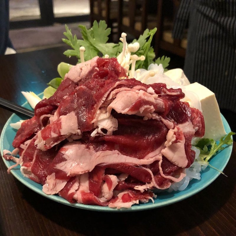 蝦夷鹿のすき焼き(かくしか )