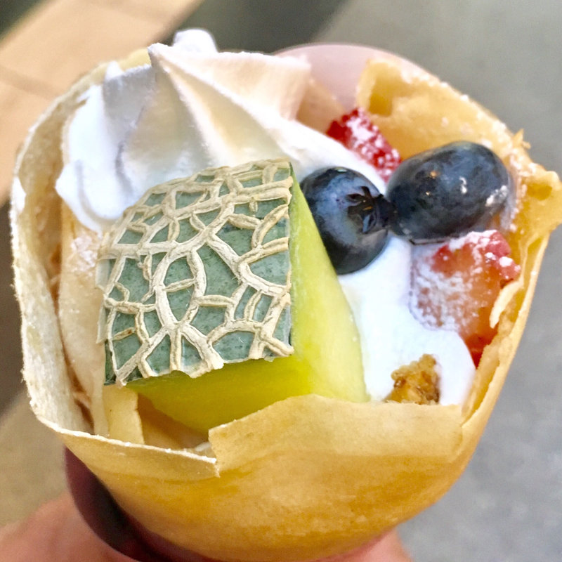 たっぷりメロンのフルーツパルフェ(ディッパーダン 神戸ハーバーランド店 （DIPPER DAN）)