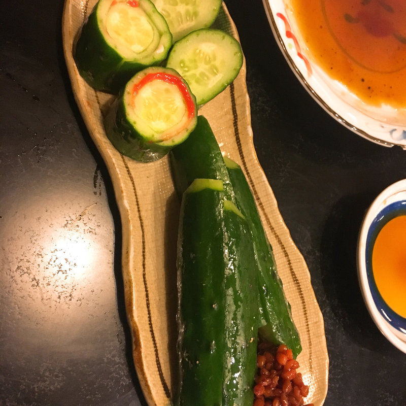 もろきゅう(芝大門 更科布屋 本店 （さらしなぬのや）)