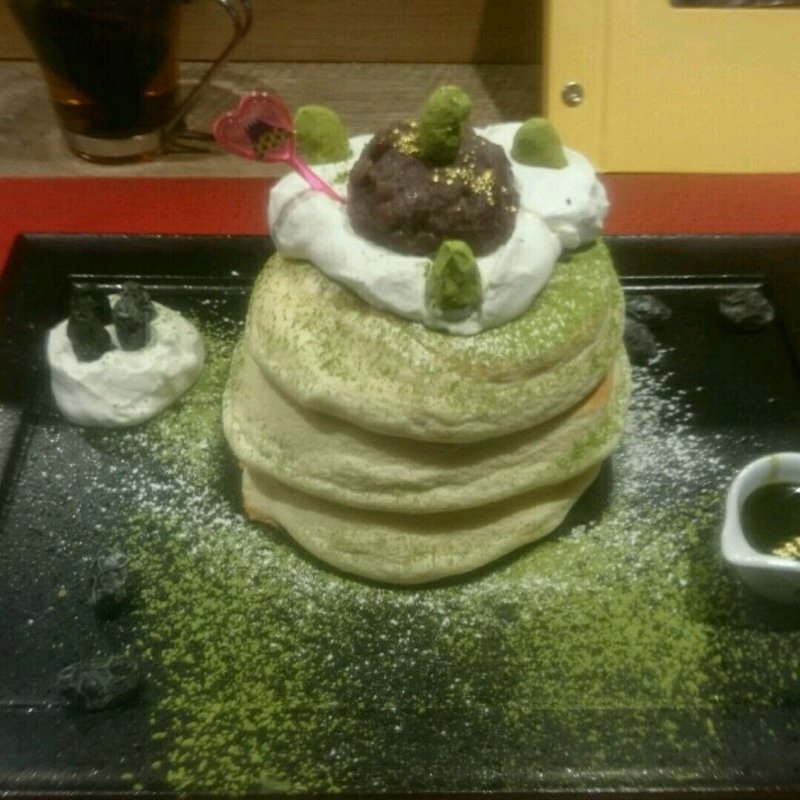 新年バージョン 抹茶パンケーキ(Riz Labo Kitchen)