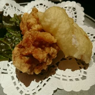 からあげ＆山芋の天ぷら(廣東料理民生 ヒルトンプラザ ウエスト店)