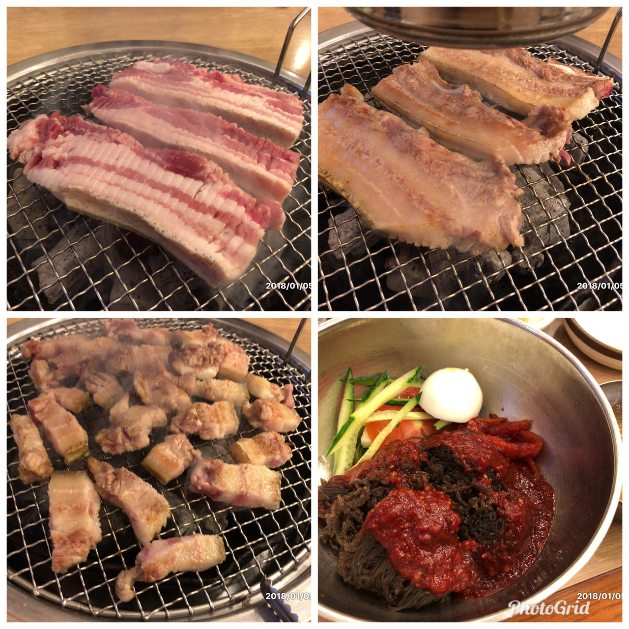 済州産黒豚のサムギョプサルとビビン麺(済州島 ヌゥルポム)の口コミ一覧 おいしい一皿が集まるグルメコミュニティサービス「SARAH」