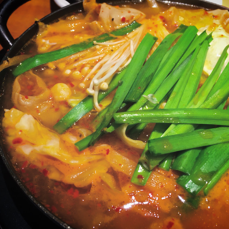 ホルモン鍋定食(王十里サランチェ)