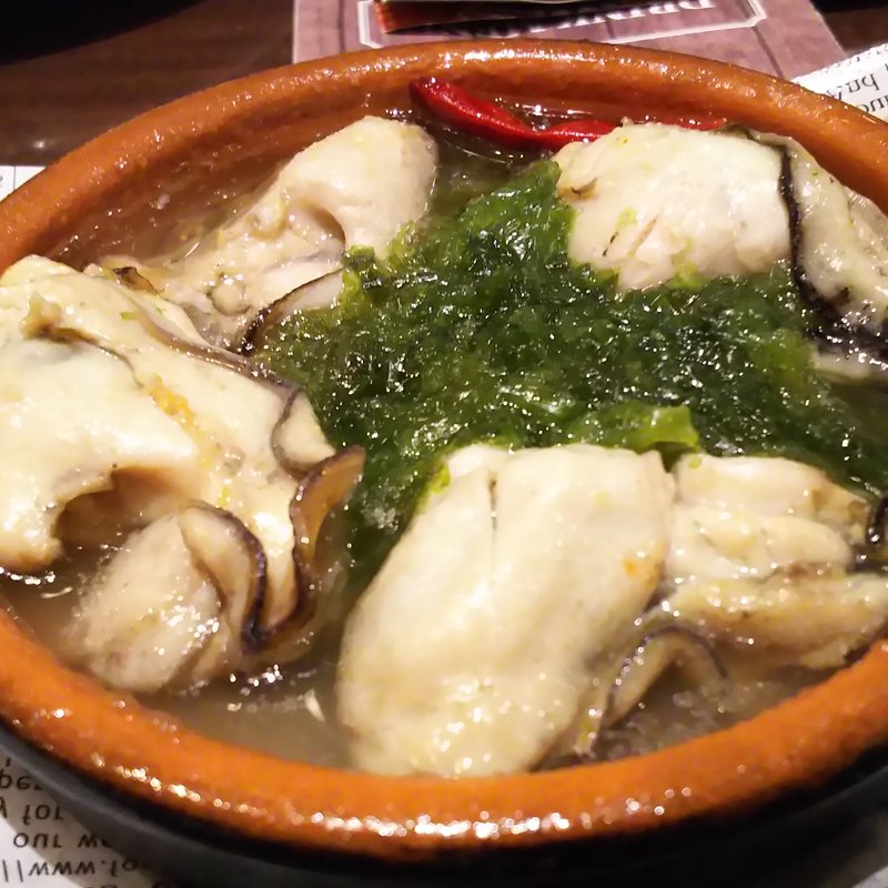 牡蠣と青さ海苔のアヒージョ(GLASS DANCE　川崎 （【旧店名】ベルジアンブラッセリー・パトラッシュ）)