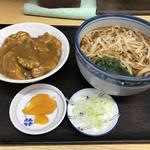 カレー丼セット(そば処　丸富)