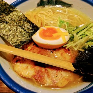 名物の柚子塩ラーメン (AFURI 横浜ジョイナス)