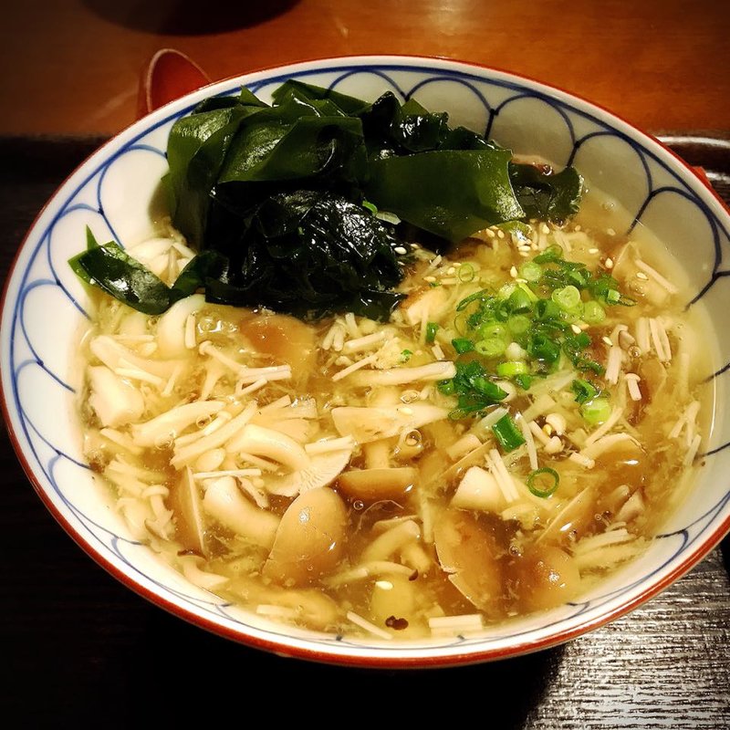 いろいろキノコのしょうがうどん(豊前房 )