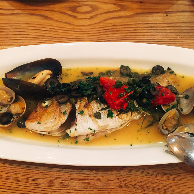 鯛のアクアパッツァ(#uni Seafood)