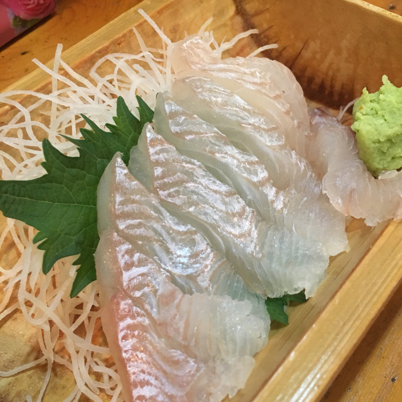平目の刺身(居酒屋 達磨)