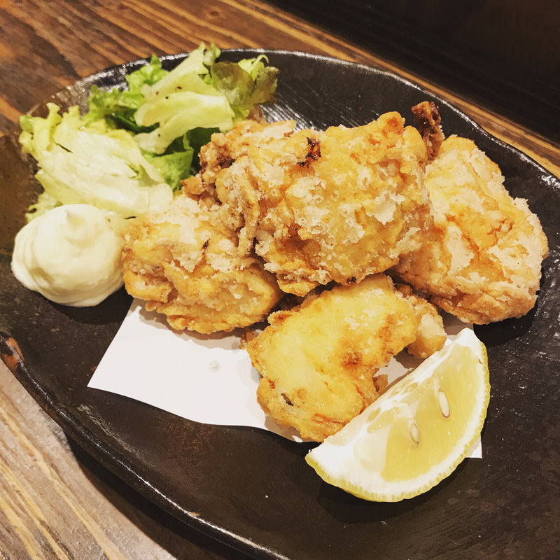 大山鶏の塩唐揚(あやせ鶏)