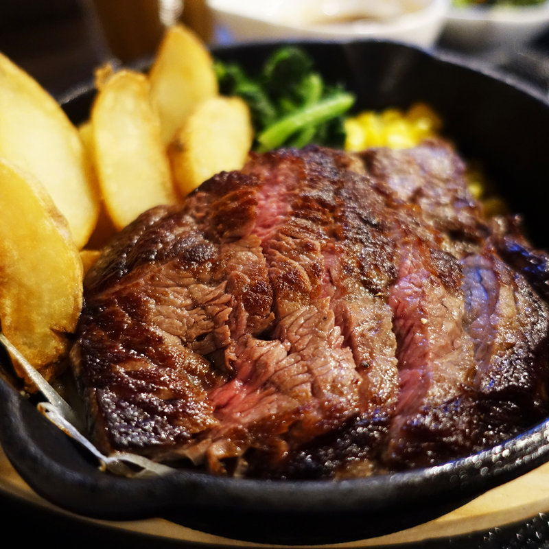 黒毛和牛Aランクいちぼ肉のステーキ(Sports＆Darts Cafe Andel)