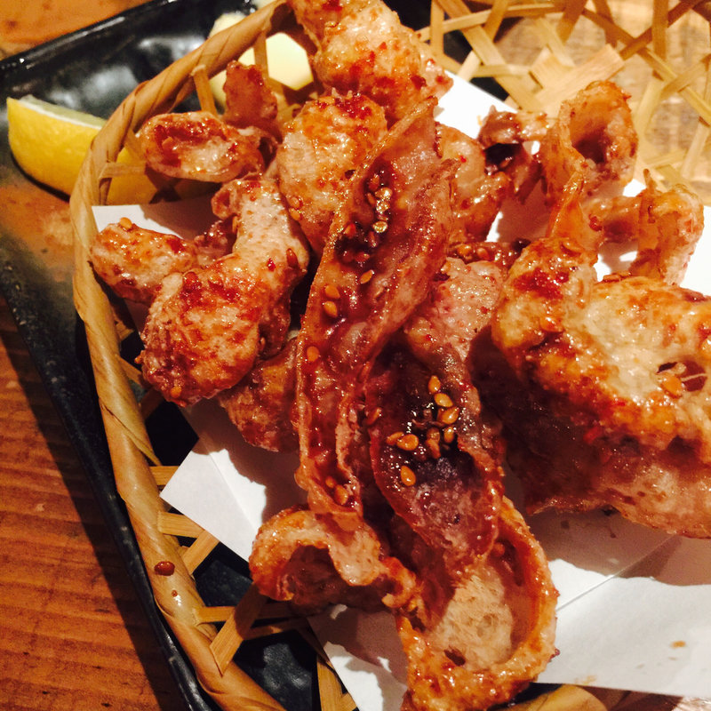 鶏皮揚げ(やきとり まるま)