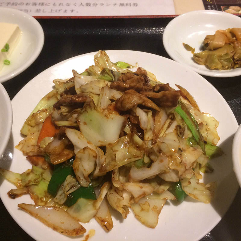 回鍋肉定食(南国亭 新橋日比谷店)