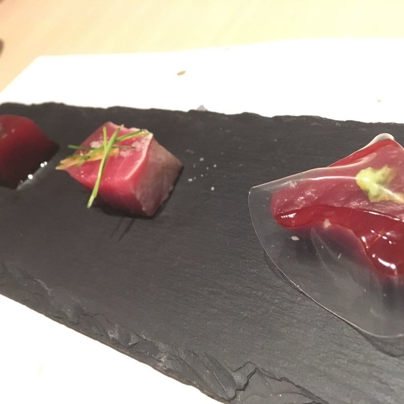 大間本鮪 三種仕立てで(庭 〜Garden of four seasons〜)