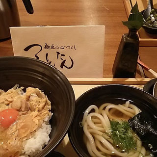 親子丼とうどん(北新地本通り つるとんたん 琴しょう楼)