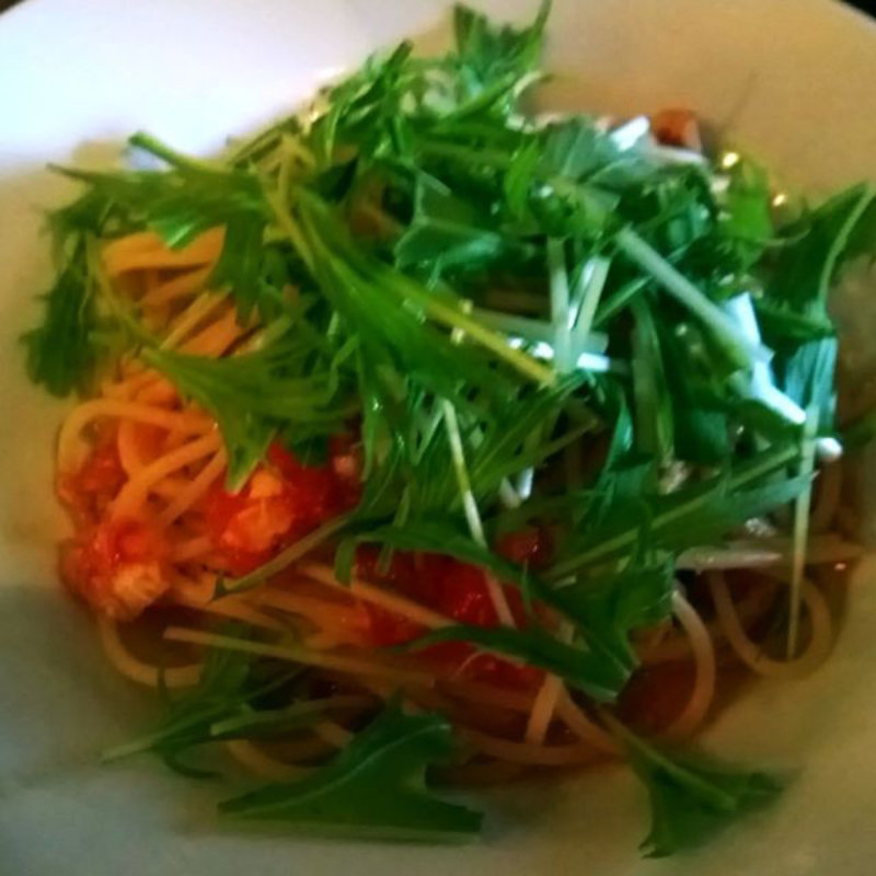 鯛と水菜のフレッシュトマトソースのパスタ(ロルマ （L'orma）)