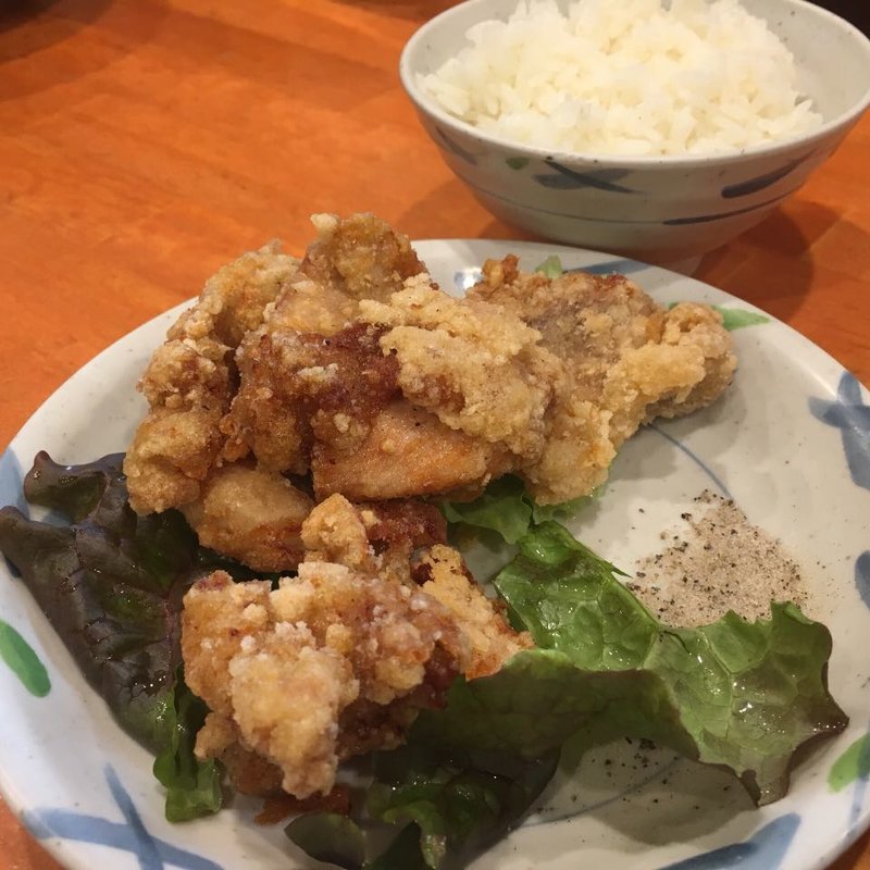 唐揚げセット(守山塩元帥 （モリヤマシオゲンスイ）)