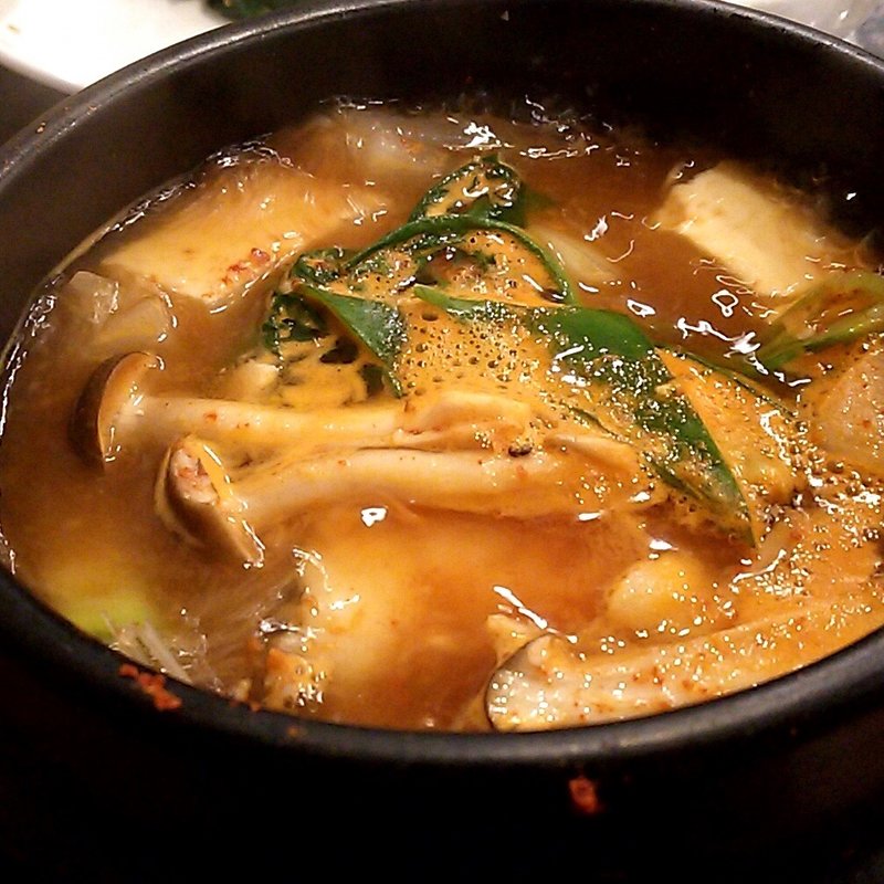 タラのスープ定食(韓国料理 豚家)