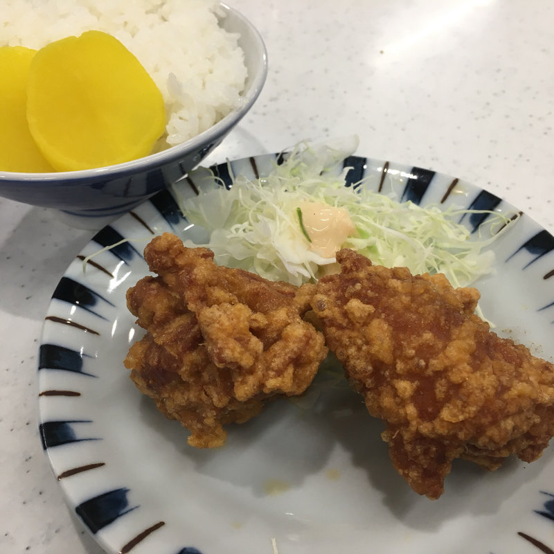 Aセット（ラーメン・唐揚げ・ライス）(天)