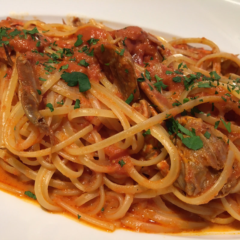 ワタリガニのトマトクリームスパゲティ(俺のフレンチ・イタリアン AOYAMA )