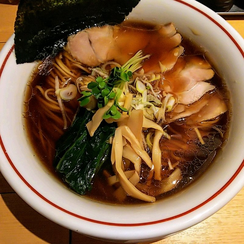 生姜醤油ラーメン(生姜醤油専門 我武者羅 幡ヶ谷本店)
