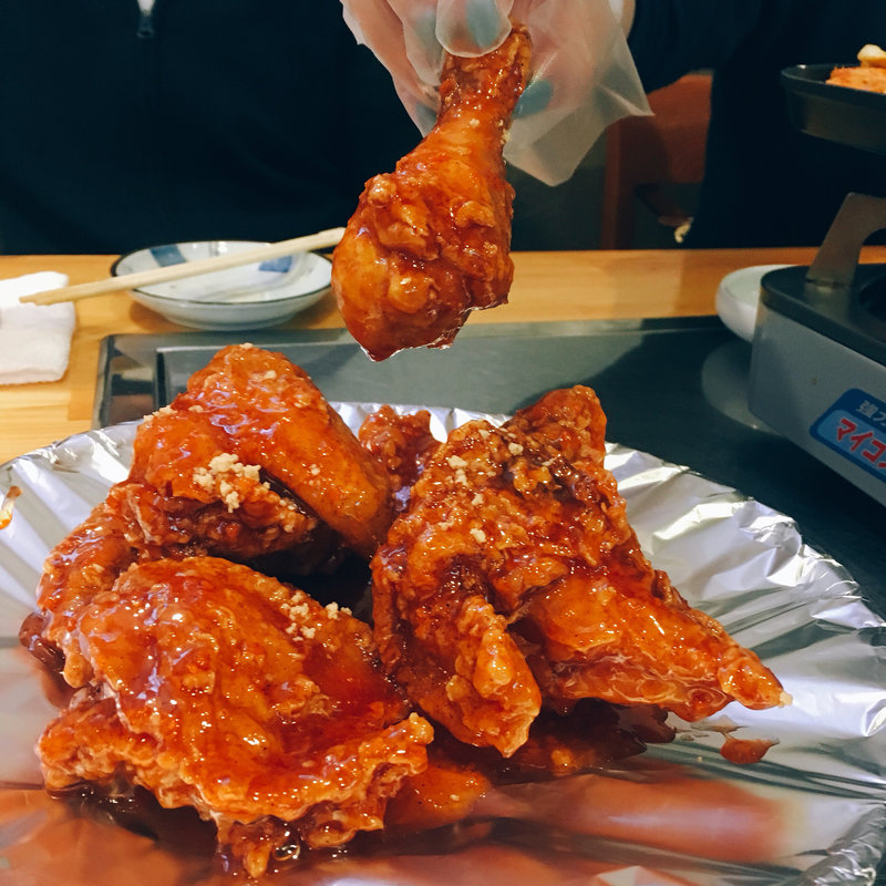 ヤンニョムチキンハーフ(焼肉 金光)