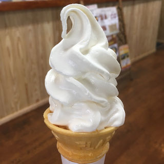 はちみつ入りソフトクリーム(藤井養蜂場 ビーズファーム)