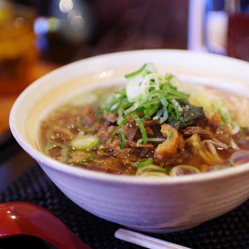 八角ラーメン ぼっかけトッピング(らーめん八角 FC姫路総本店)